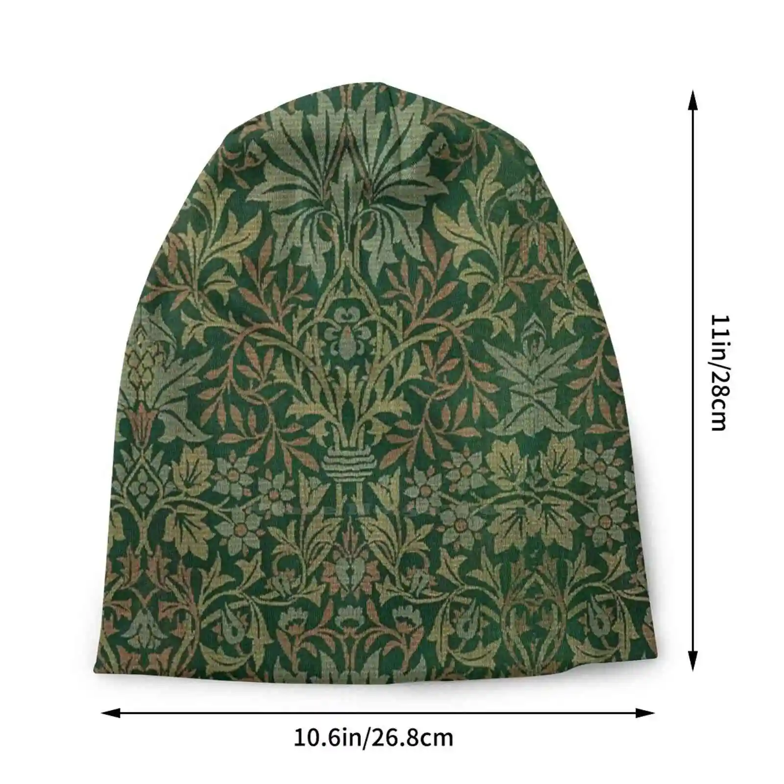 Flower Garden By William Morris , 1879 Knitted Hat Warm Beanie Outdoor Caps William Morris Design William Morris Pattern