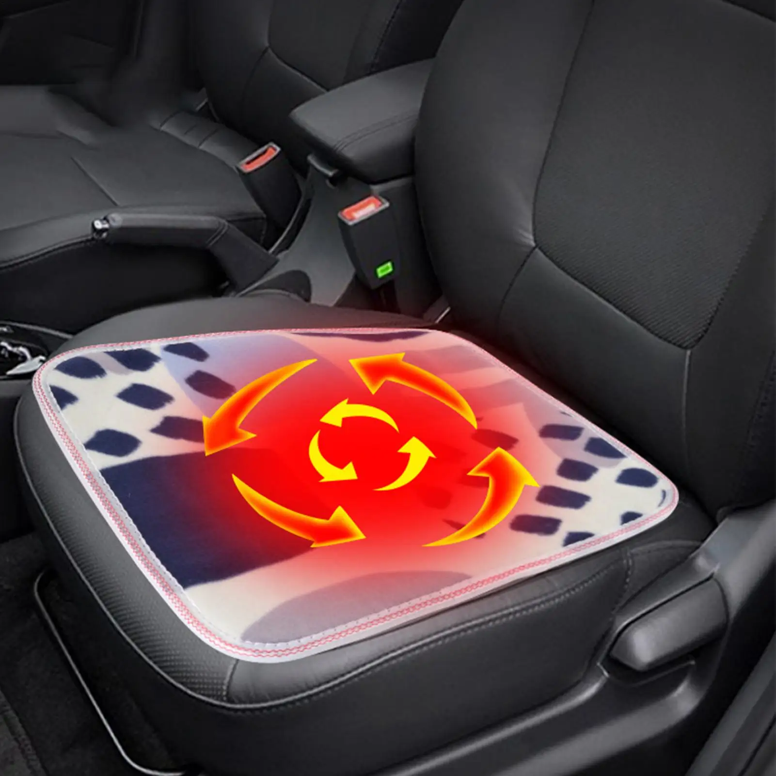 USB Heated Seat Cushion for Winter Home Work Relaxation Outdoor Camping Fishing Picnic Concerts Bleacher Sports