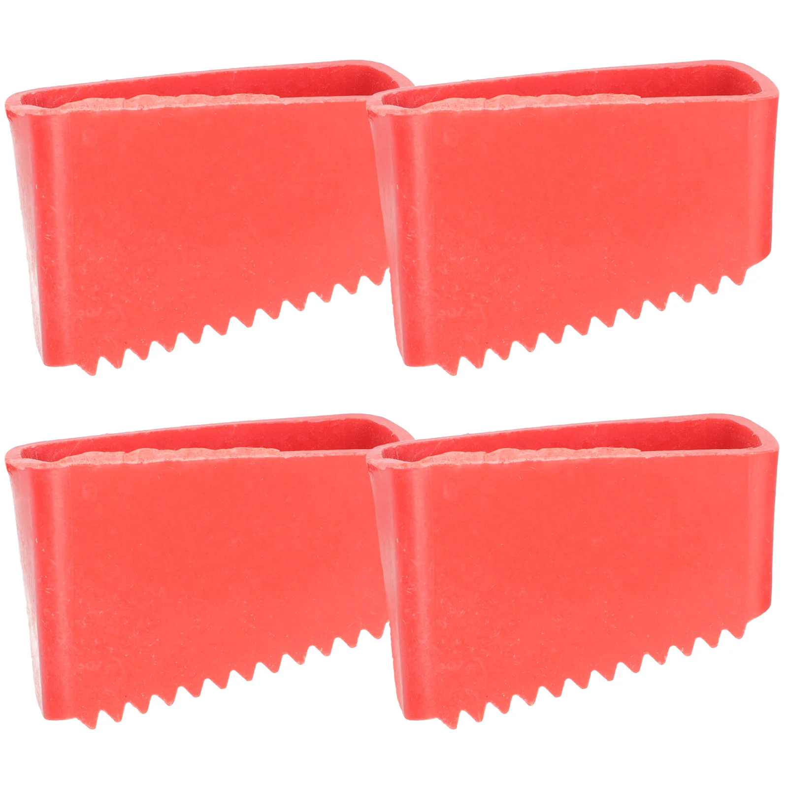 4 Pcs Ladder Non-slip Feet Telescoping Pads Protector Replacement Rubber Covers Stepladder Caps Shoe Protective Foot