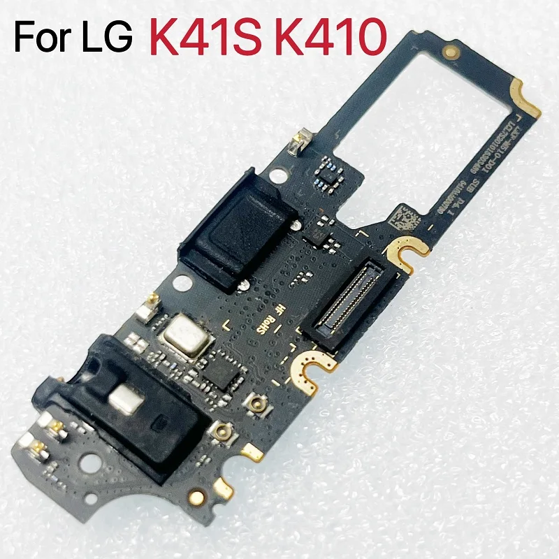 USB Charging Port Board Flex Cable Connector For LG K41S K410 LMK410EMW, LM-K410EMW, LM-K410 Microphone Module