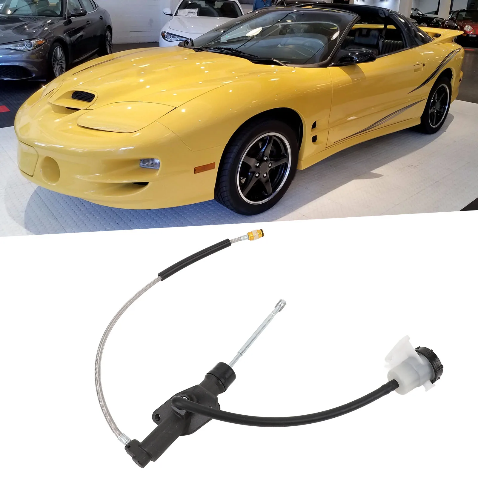 Clutch Master Cylinder 12570277 -Metal Hydraulic Clutch Pump Cylinder Replacement for LS1 V8 1998‑2002,Durable Transmission Part