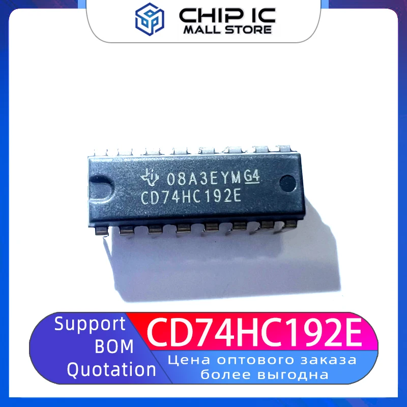 10PCS CD74HC192E In-line DIP-16 logic Counter/divider 100% New Original Stock