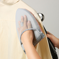 Fabric Handheld Ironing Board Heat Resistant Steamer Glove Handheld Clothing Steam Engine Mitt Ironing Accessories for Clothes