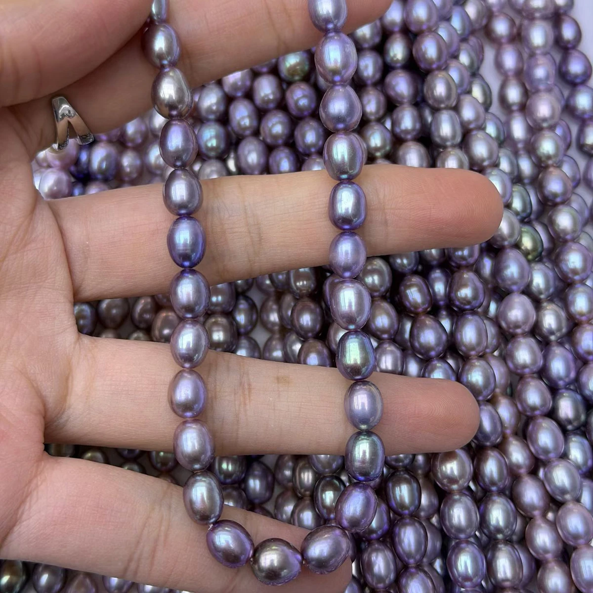 

AAAAA 7–8mm Premium Rice-Shaped 100% Natural Freshwater Pearls Beads for Jewelry Making DIY Necklaces Bracelets and Accessories
