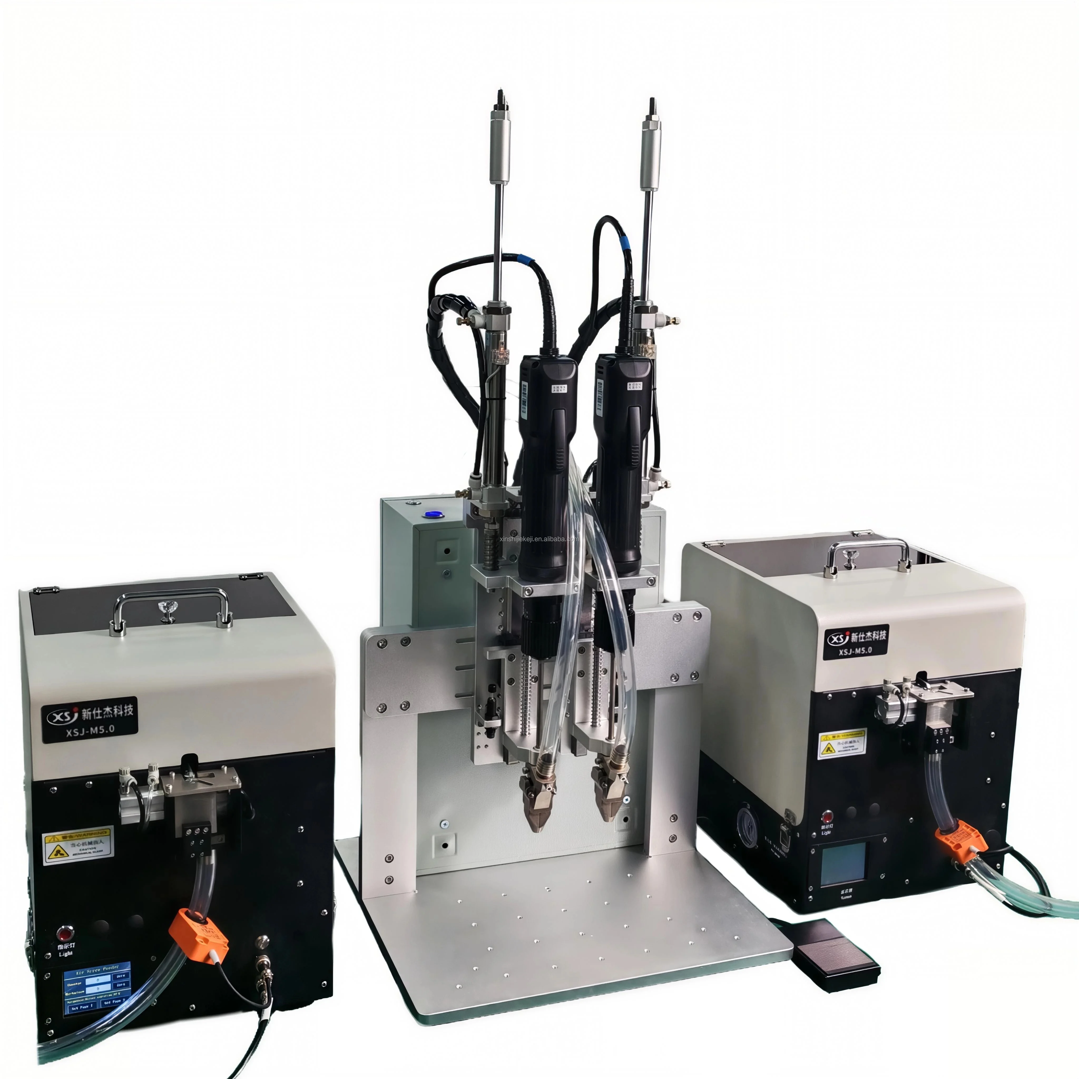 Industrial Custom Pneumatic PLC Motor Platform Screw Tightening Machine Dual Electric Screwdriver Dual Screw Feeder 1 Year