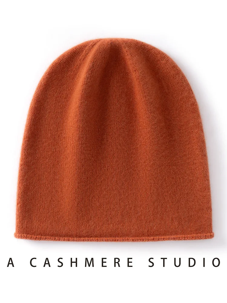 Adults Cashmere Blend Beanie Hat 35% Cashmere Gravity Soft Warm Knit Skull Cap Solid Color Winter Unisex Fashion Outdoor