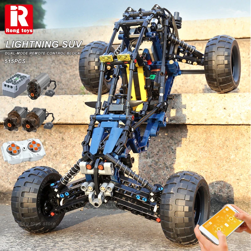 

Monster Buggy Remote Control Desert Off-road Vehicle Building Blocks Racing Climbing Truck Technical Bricks Kid Car Toy Boy Set