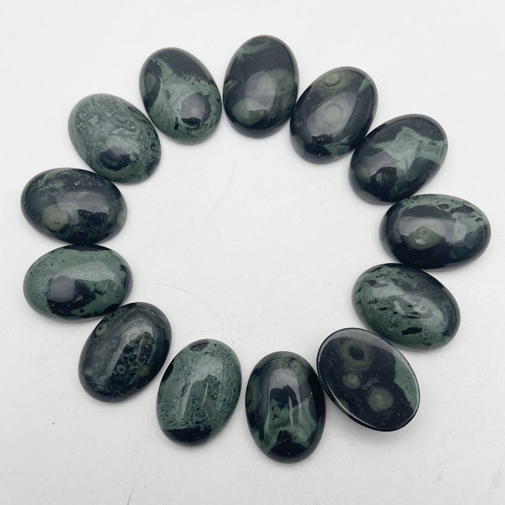 fashion 12Pc kambaba jasper natural stone cab cabochon charm 25x18mm beads for jewelry fashion Ring accessories no hole