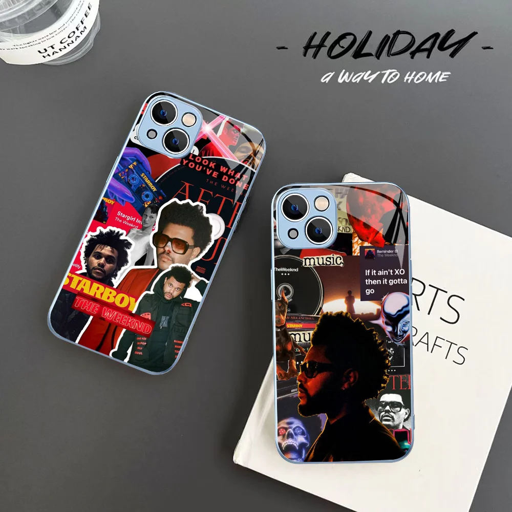 The Weeknd Rapper Phone Case For iPhone 14 13 12 Mini 11 Pro XS Max X XR 14 Plus Tempered Glass Cover