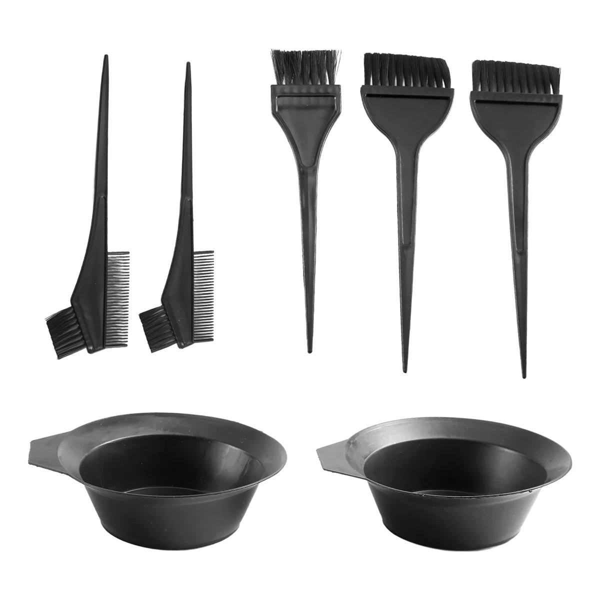 Hair Dye Color Brush and Bowl Set, Hair Color Brush Mixing Bowl Kit ,Tools for Hair Tint Dying Coloring Applicator, 7 Piece Set