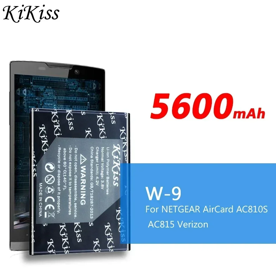 5600mAh W-9 Rechargeable lithium Batteries W9 For Netgear Sierra AirCard AC810S AC815 AC791L Wireless Router