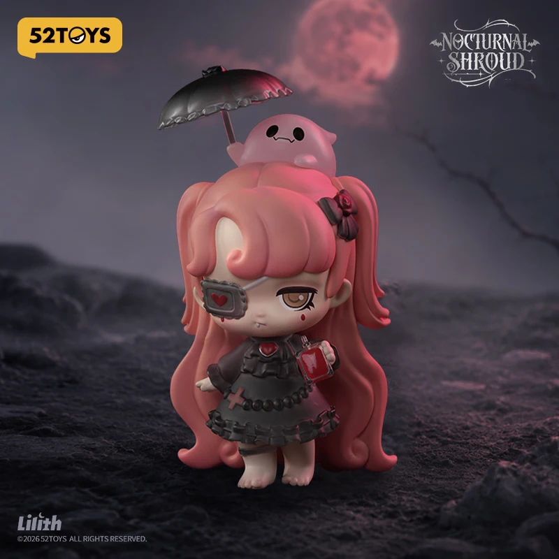 52TOYS Blind Box Lilith-Nocturnal Shroud Kawaii Anime Action Figure Cartoon Model Surprise Box Mystery Box view 3