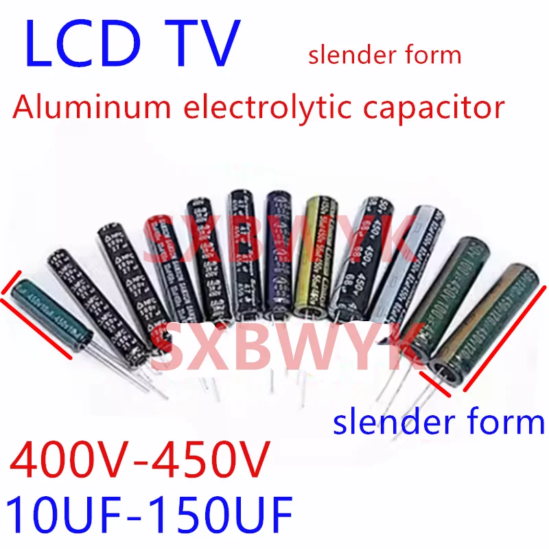 LED LCD TV electrolytic capacitor 400V 450V 500V 570V 10UF 18 21UF 22 27 33UF 39UF 47UF 53 56 68UF 82 100UF  120 150 220UF