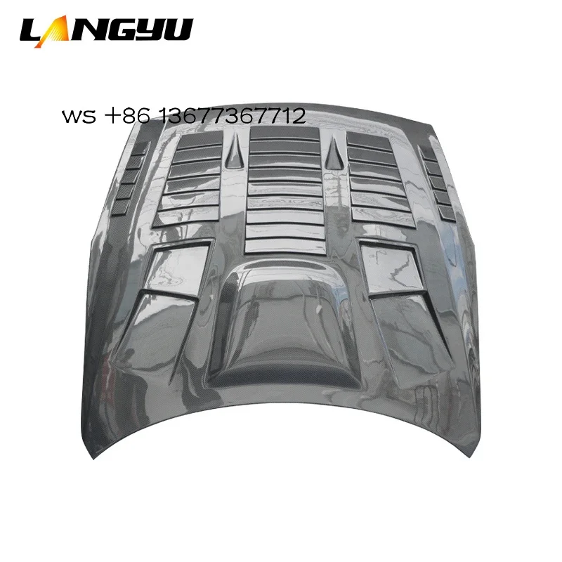 

Langyu Automotive Accessories Parts Carbon Fiber Cover Front GTR R35 C Style Engine Bonnet Hood