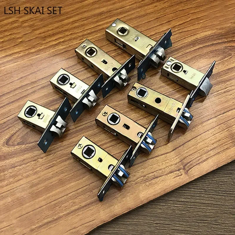 Bathroon Door Lock Tongue Single Tongue Lock Body Hole Pitch 50mm Indoor Door Locks Repair Parts Hardware Tool Lock Core