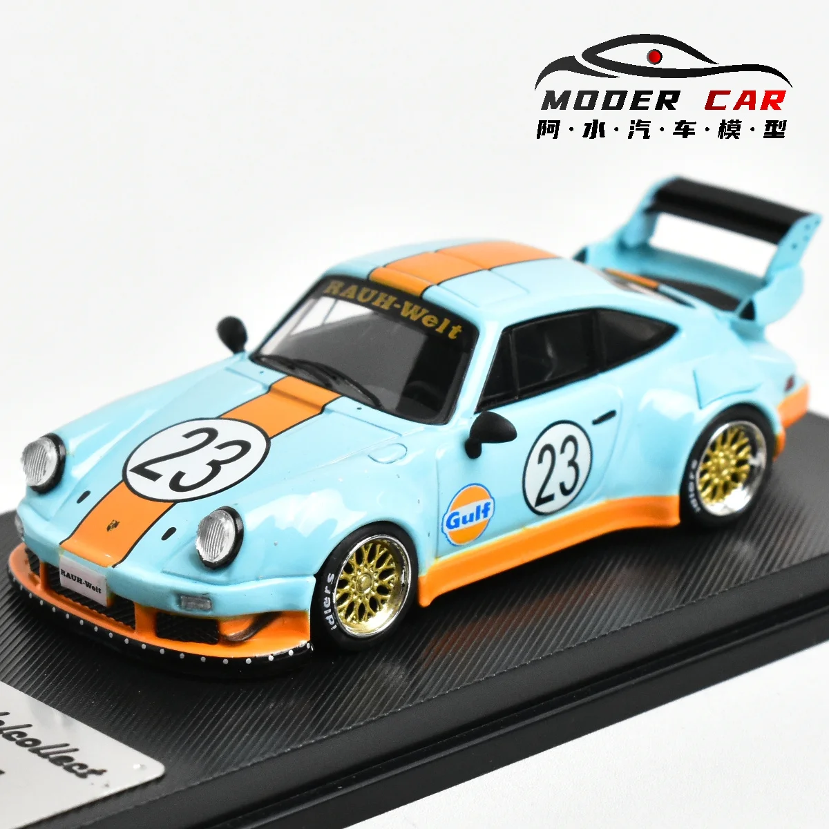 MC 1:64 930 RWB GULF Diecast Model Car