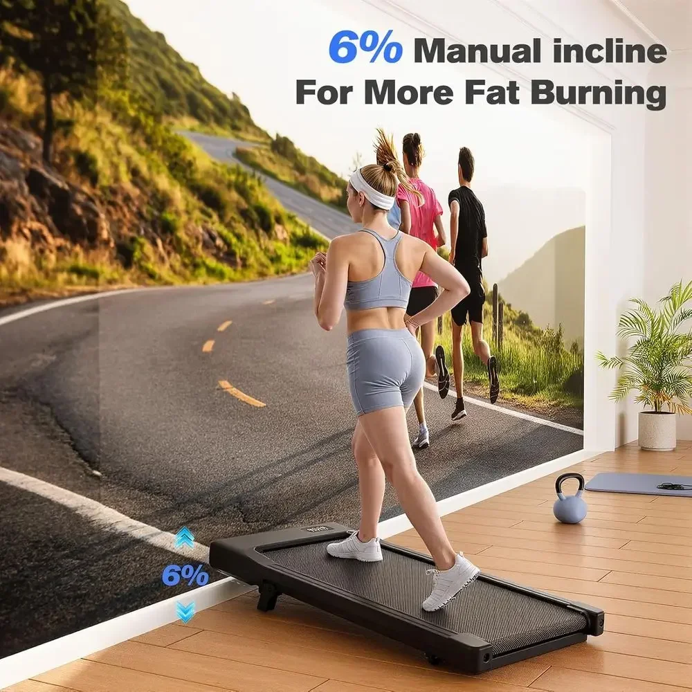 Incline-Capable Treadmill with App, Remote, LED Display, 2.5 HP, 300 lbs Capacity