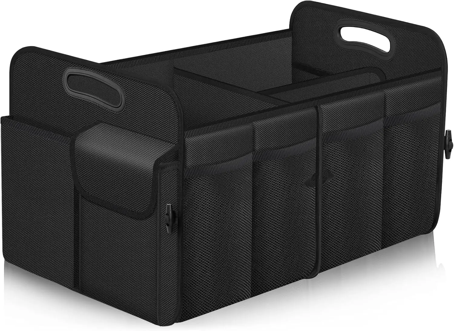

Car Trunk Organizer 72L Waterproof Collapsible with 11 Pockets, Large Black Storage for SUV/Jeep/Sedan