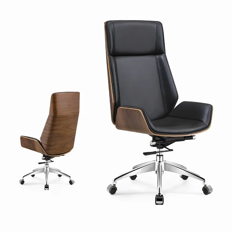 オフィスチェア エグゼクティブ エルゴノミック デスクチェア ランバーサポート付き 回転式 ホームオフィス ワークスペース オフィスチェア