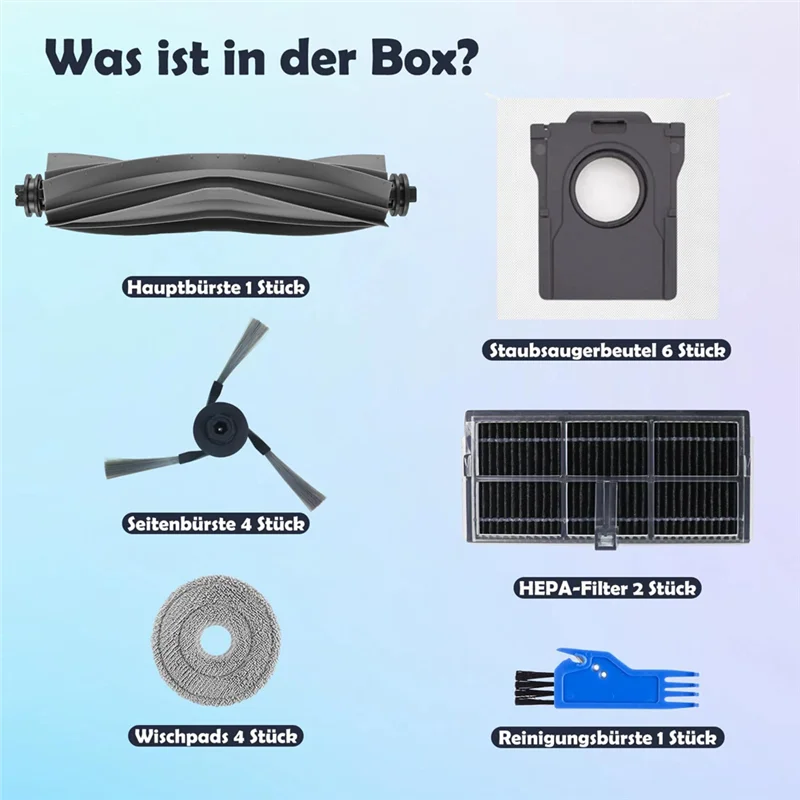 B90B-Accessory Replacement Compatible For Dreame X40 Ultra Complete / X40 Master Robot Vacuum Cleaner, Main Brush, Filters