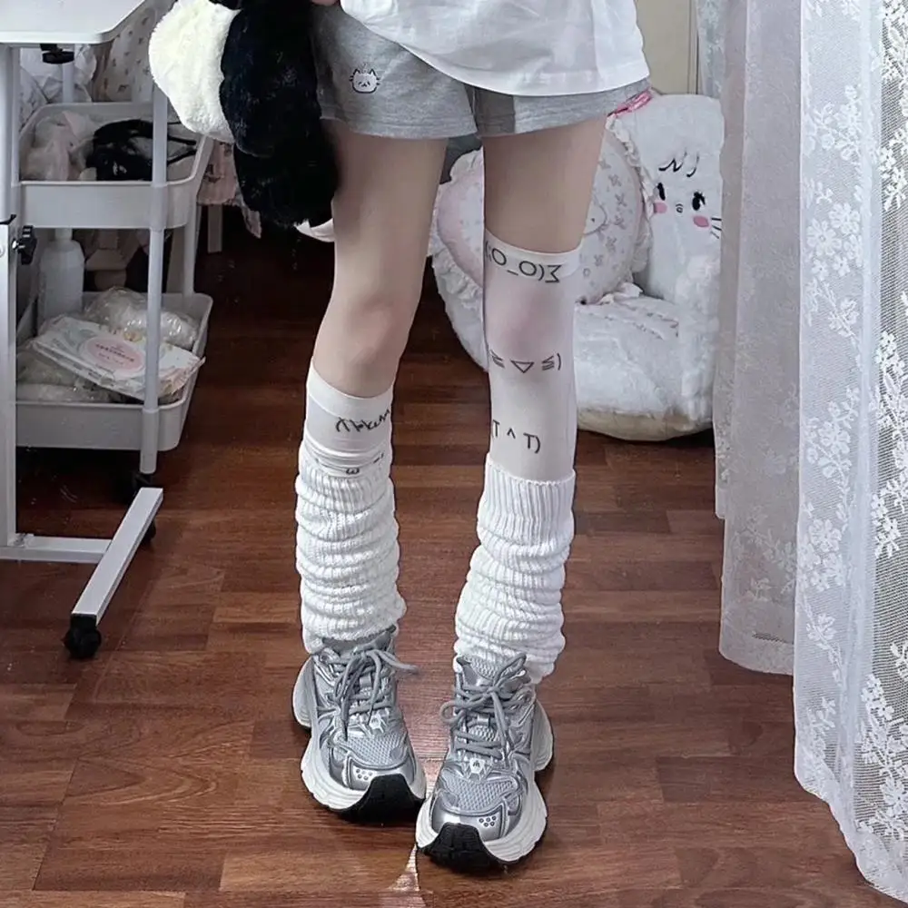 

Y2K милые носки для косплея Kawaii, чулки до бедра JK Lolita Kawaii, гольфы с принтом для девочек, японские гольфы выше колена