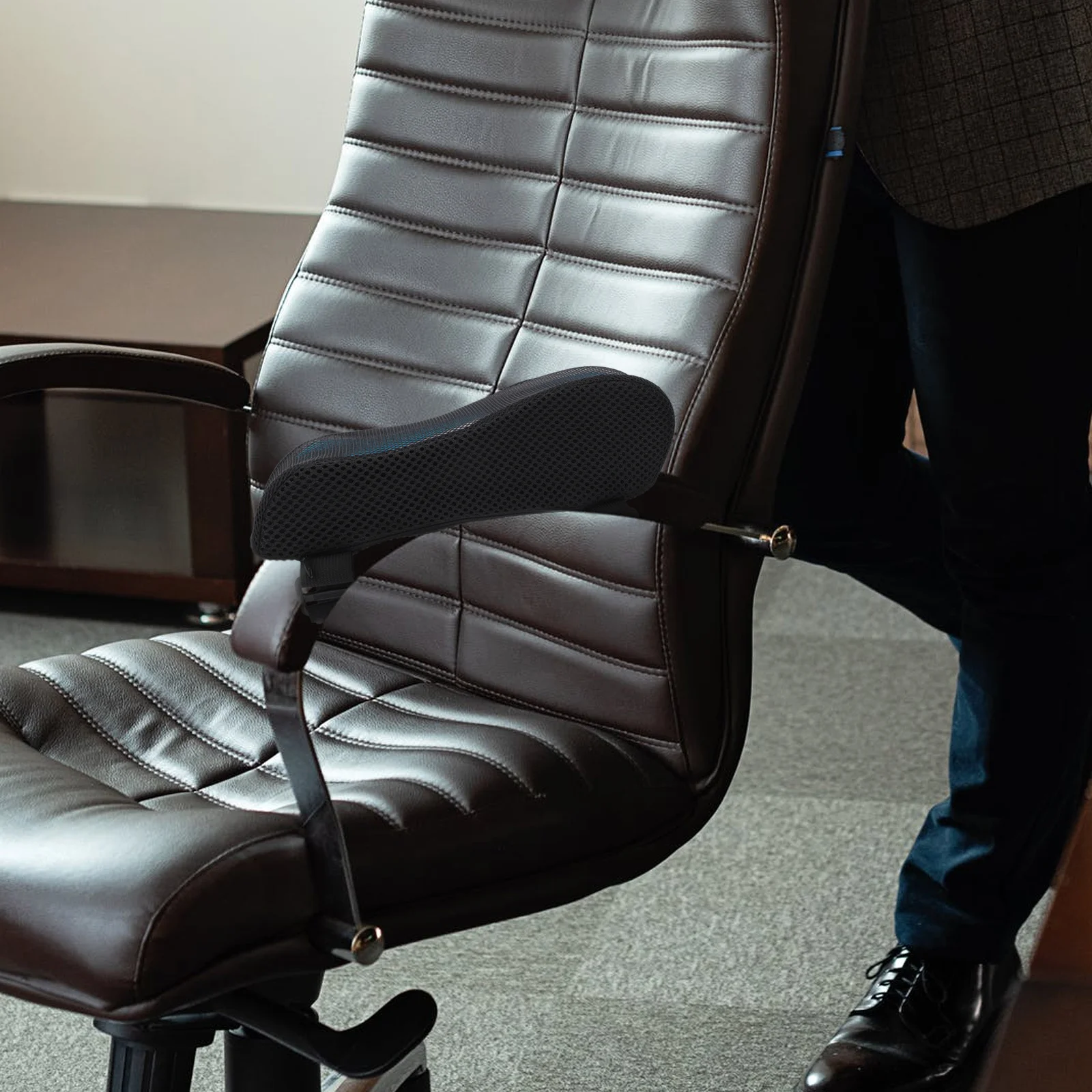 

Armrest Pad Chair Memory Sponge Practical Memory Sponge Pad Elbow Support Cushion Non-Slip Cover Office Gaming Chair Arm Pillow