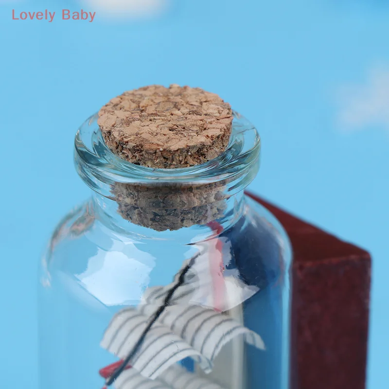 

【BBS-7】6*2.7CM Dollhouse Glass Drift Bottle Miniature House Decor Kids Toy