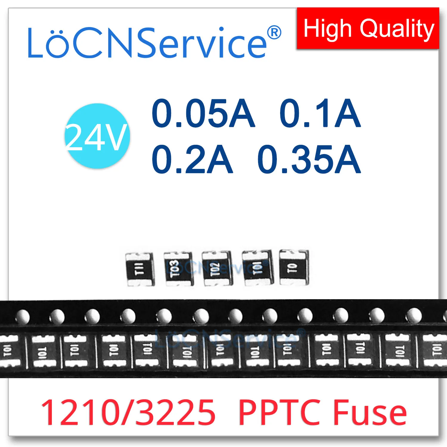 1000PCS 1210 SMD Fuse 24V 0.05A 0.1A 0.2A 0.35A 50mA 100mA 200mA 350mA PPTC PolySwitch Self-Recovery Resettable Fuse