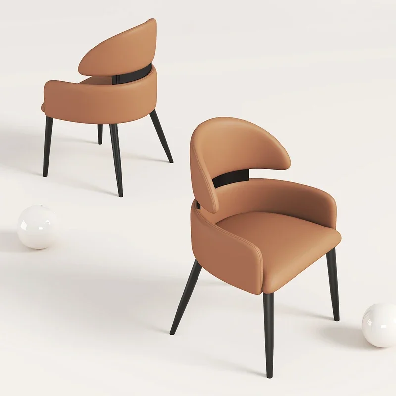 

2pc Nordic Simple Dining Chair Luxury Minimalist Unique Fabric Dining Chair Set Of 2 Design Elegant Chaise Living Room Furniture
