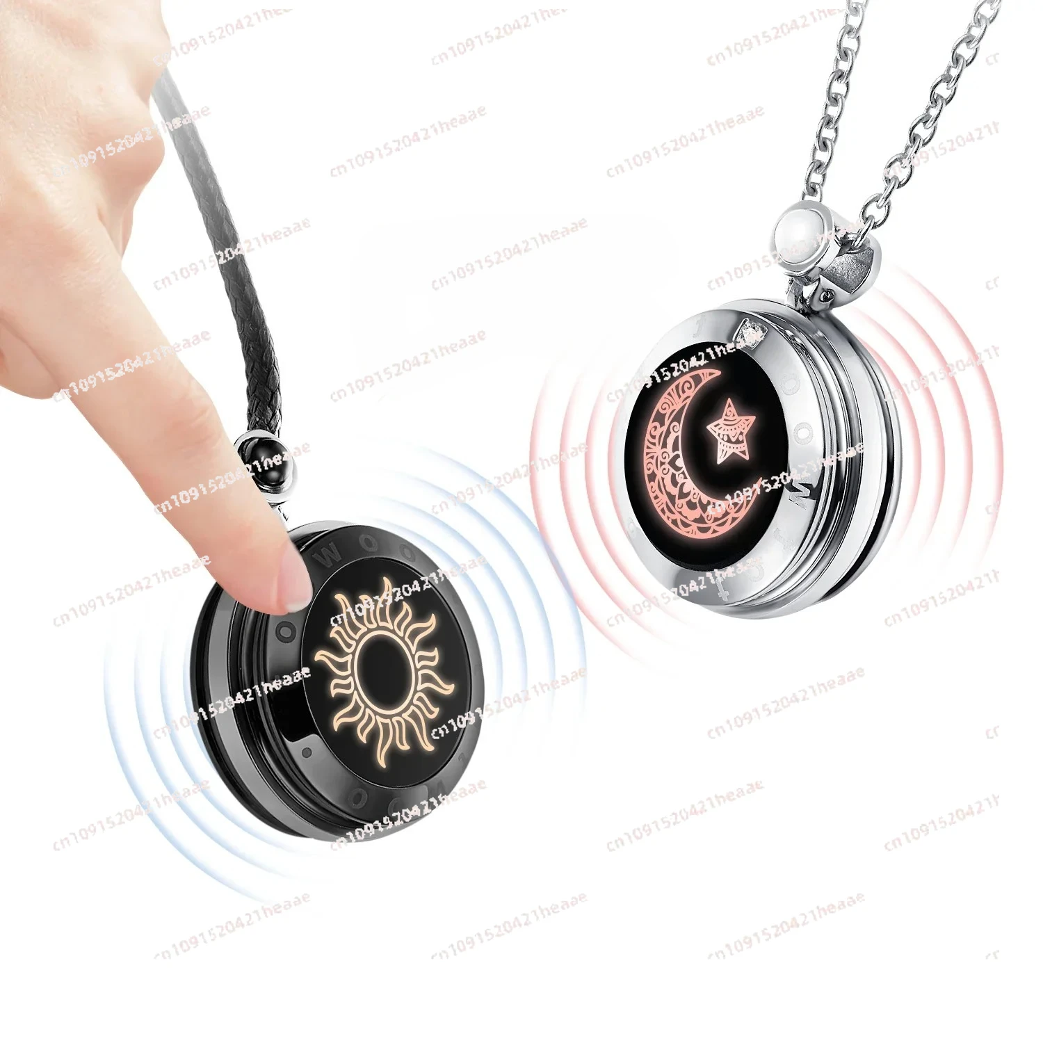 

Suitable for Unique Smart Necklace Valentine's Day Gift Wearable Device Long-distance Touch for Couples Wireless Charging