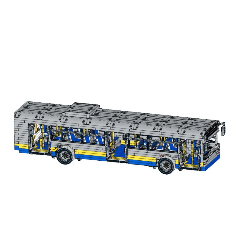 

MOC-59883 Электрический радиоуправляемый городской транспортный автобус, строительные блоки, модель3659 деталейMOC, креативные строительные блоки для мальчиков и детей на день рождения, игрушки, подарки