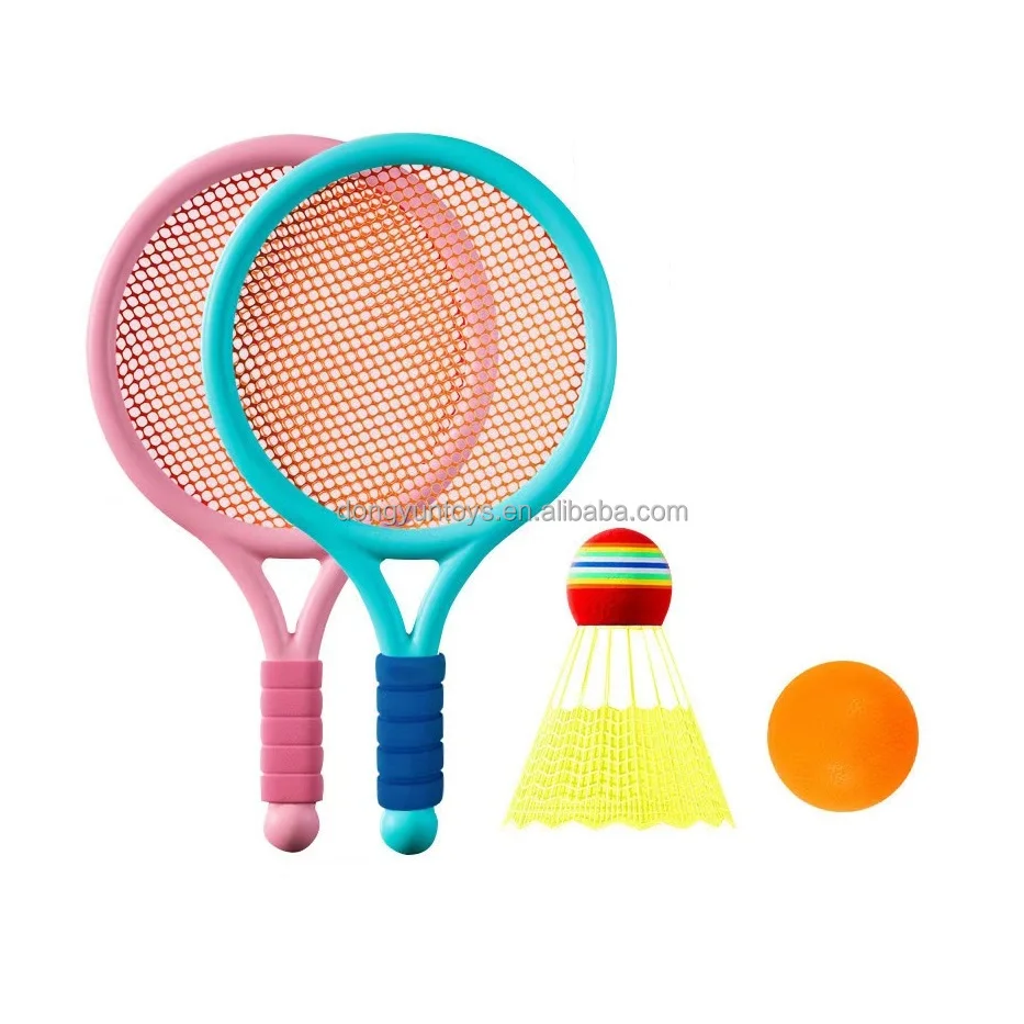 New Color Badminton Racket Set Badminton Toys Training Balls Sports Games Toys Children's Outdoor Family Interactive Games