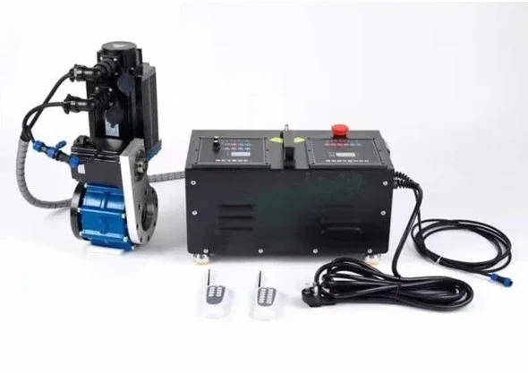 Máquina de soldadura de orificio de línea Horizontal portátil, capacidad de 55-300mm para excavadora, cargador, Bulldozer, reparación de agujeros, husillos gemelos