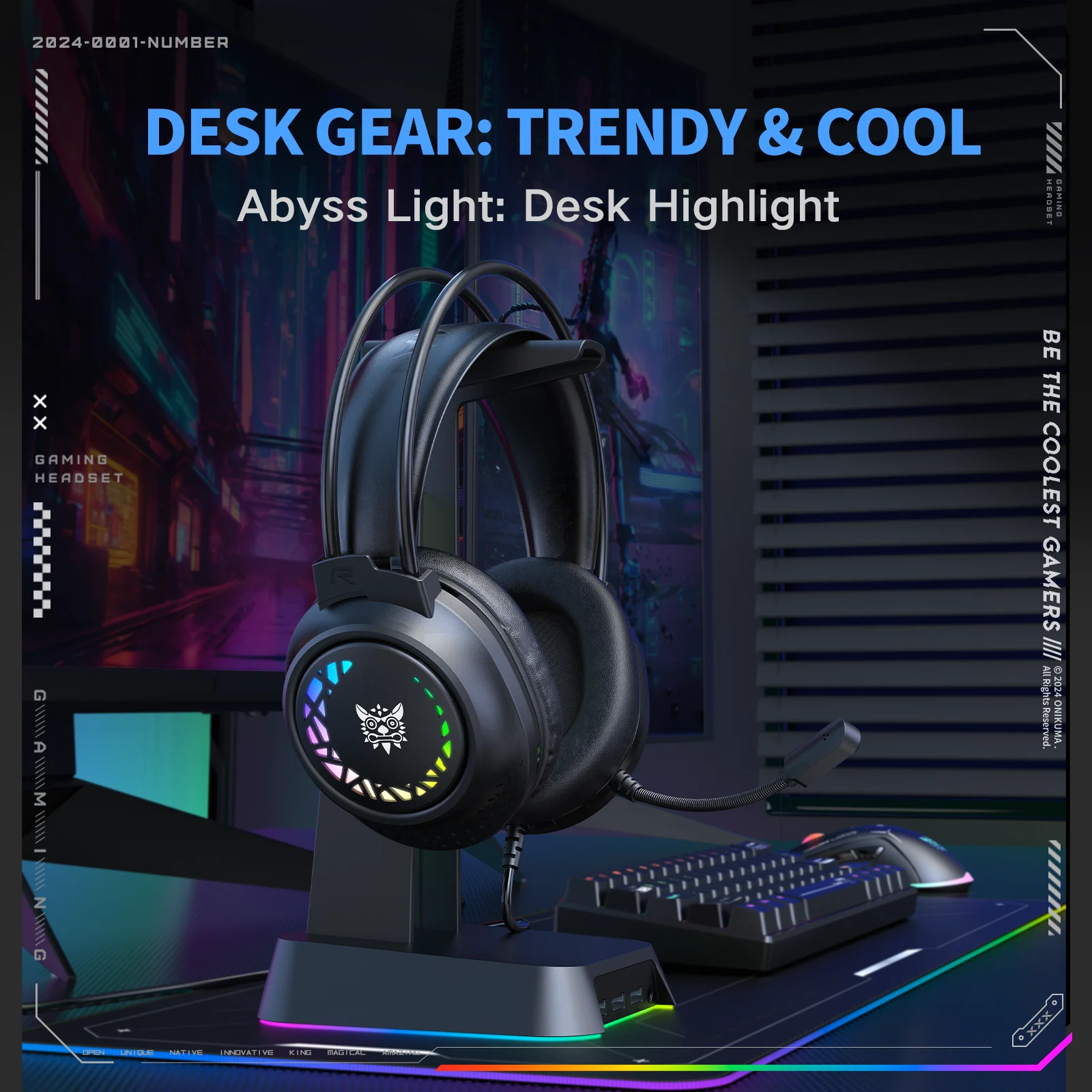 ONIKUMA X92 سماعة الألعاب هاي فاي الصوت المحيطي/بطاقة الصوت USB للكمبيوتر PS سماعة الألعاب السلكية تصميم مريح #5