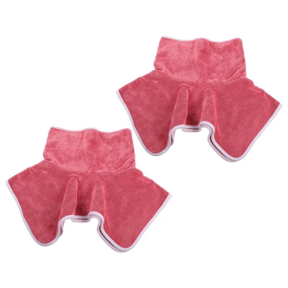 

2pcs Foot Massage Message Bed Cloth Sheet Salon Bed Cover Hole Pink Microfiber Spa Tablecloth Massage Cloth Accessories