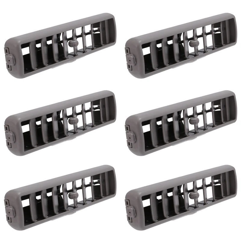 

6X Gray Car Roof Top Side Air Conditioning Vent Outlet A/C Panel Grille Cover Install For Mitsubishi Pajero V93 V97
