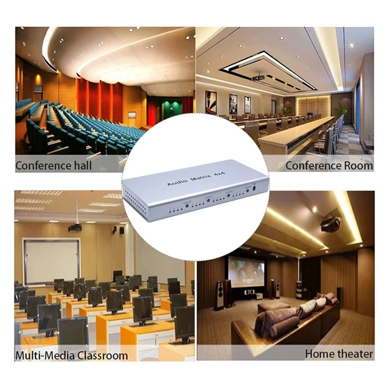 Exquisite Workmanshipp-4X4 Audio Matrix Spdif Toslink Digitale Ottico 4 In 4 Out Audio Switch Converter Splitter Box Per TV DVD