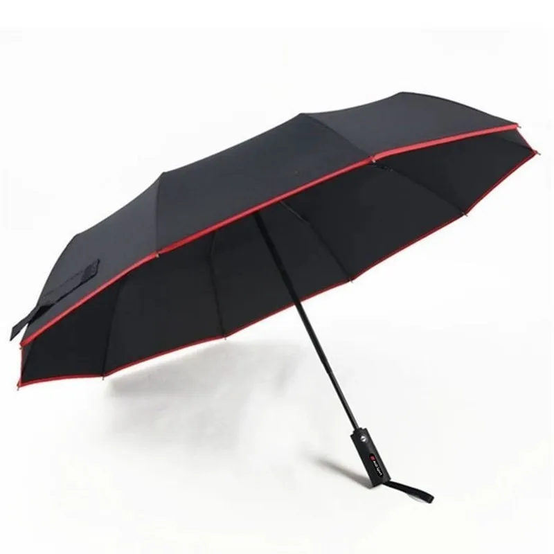 

For Audi Sport High-end Fully Automatic Short Handle Folding Umbrella Super Large Sunny And Rainy Dual-purpose Gift Umbrella