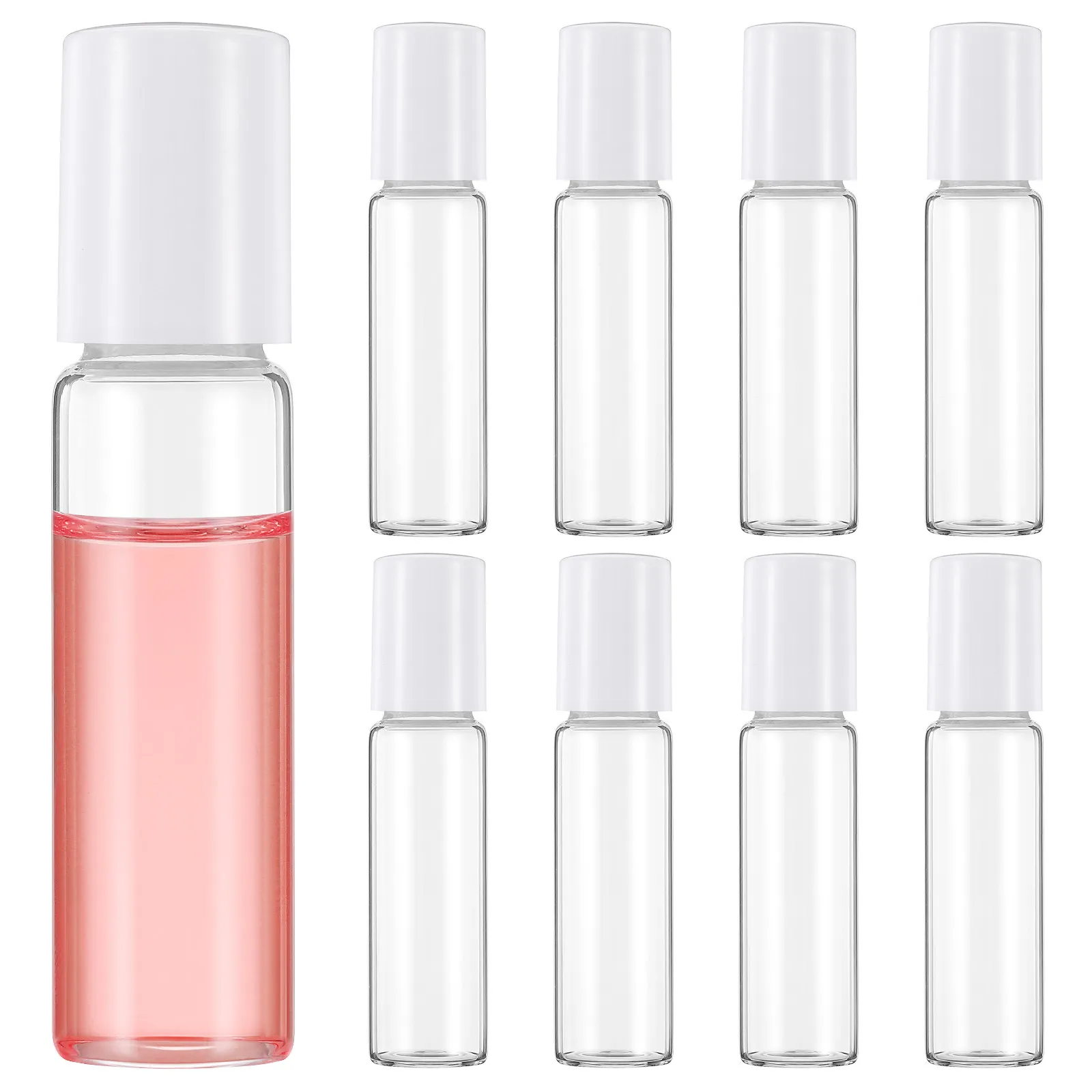 Набор из 12 стеклянных роликовых флаконов с шариковым аппликатором, идеально подходящих для парфюмерии и эфирных масел