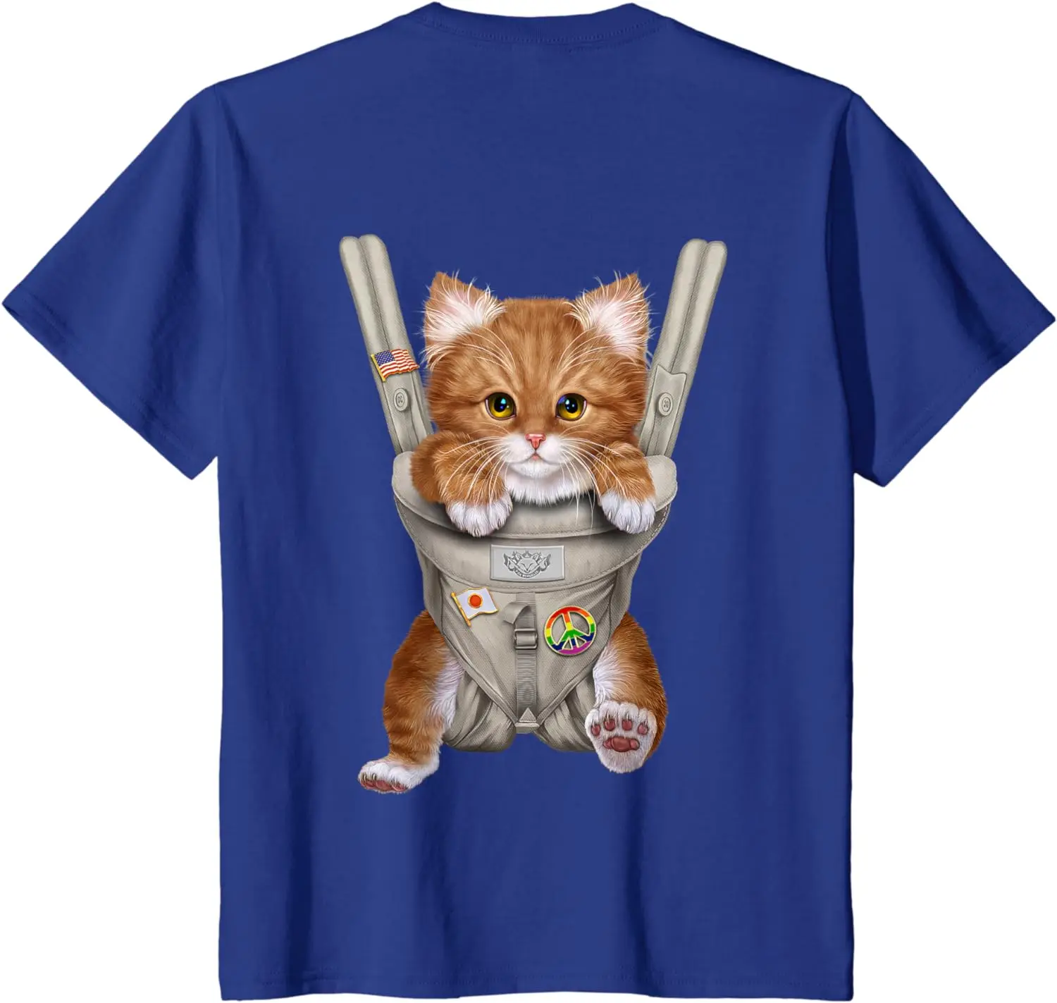 Orange Tabby Cat in Baby Carrier T-Shirt