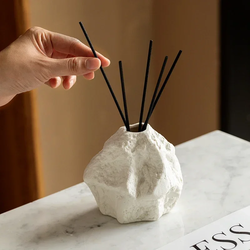 Aromatherapy BottleNordic Style Creative Rock Empty Bottle Living Room Room Decoration Toilet Ceramic No Fire Aroma Diffuser