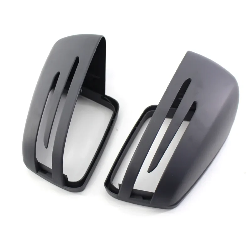 Car Rear View Mirror Covers for Mercedes-Benz W204 E W212 W176 W246 CLS C218 GLA X156 ABS Carbon Fiber Matte Black