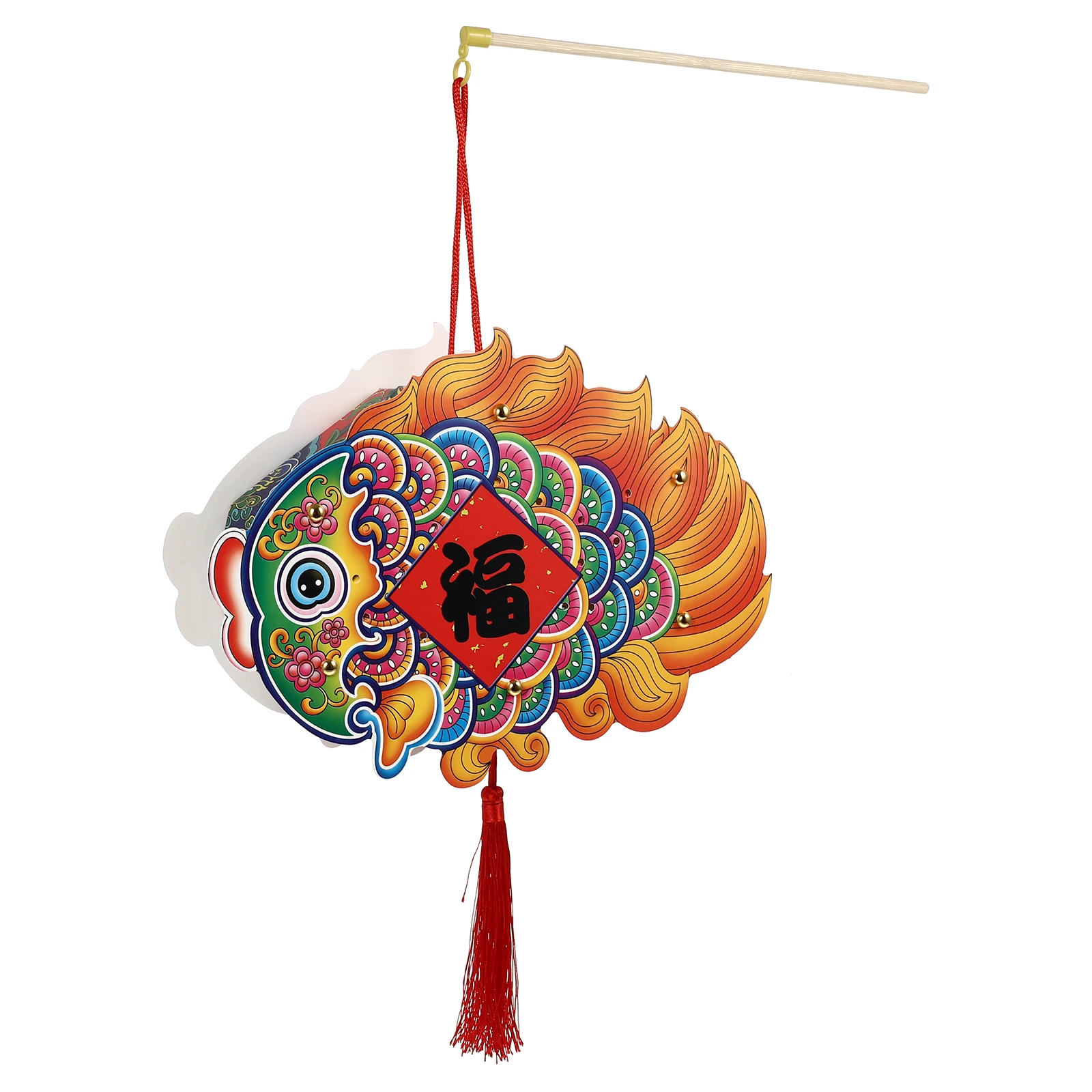 

1pc Fish Shape Lantern Decorative Hanging Art For Party Festival Wedding Home Decor Portable Cartoon Fish Shape Lantern Light