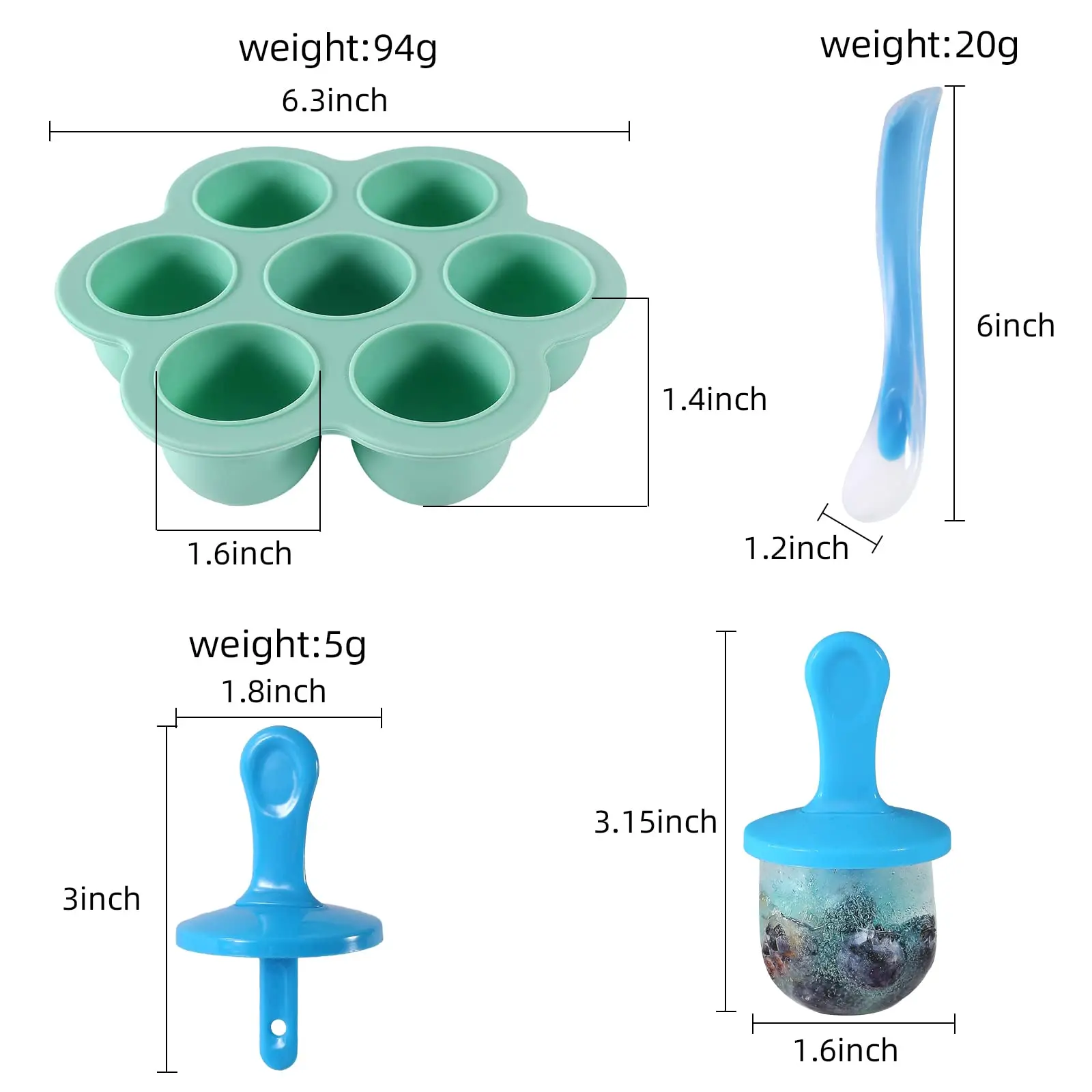 1pc silicone Popsicle Molds Popsicle Molds Homemade Food Storage Containers Kids Ice Cream DIY Popsicle Molds - Image 6