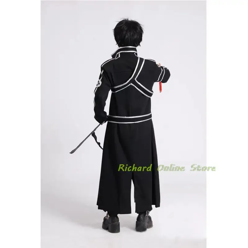 Anime Sword Art Online Cosplay Costumes Kirito Kazuto Kirigaya Jacket Halloween Costumes Robe Suit Wig Party A Uniform Colthing