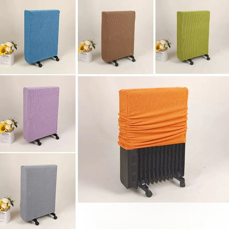 Stretch Fabric Radiator Dust Cover Washable Thickened Protective Slipcover Household Oil Tank Electric Heater Dustproof Cover