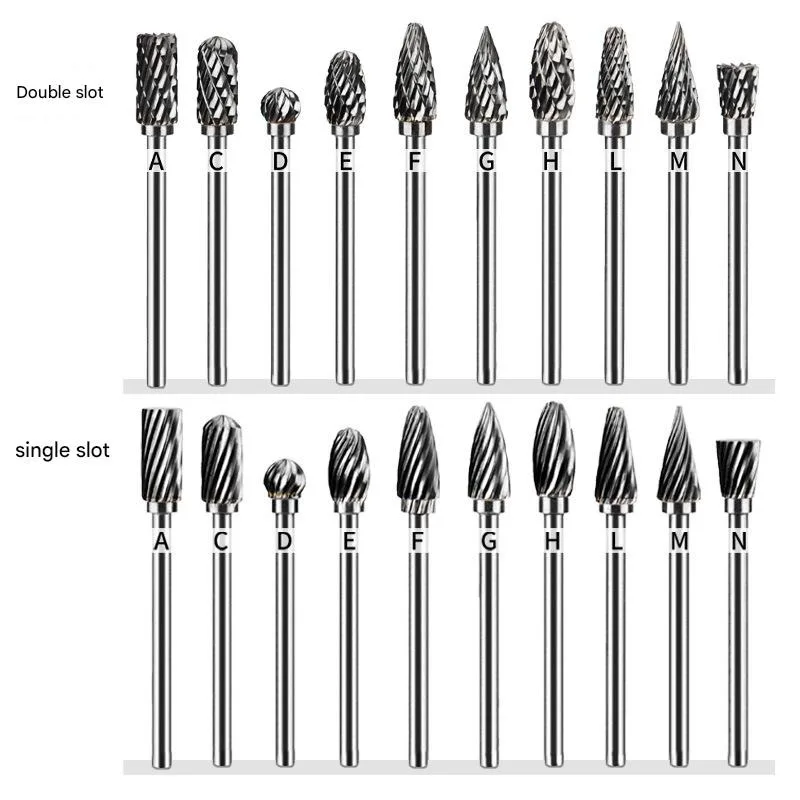 

20 Pcs Carbide Burr Bits Metal Grinding Wood Stone Steel Carving Cutting Engraving Grinder Kit Accessories Harder Than Diamond