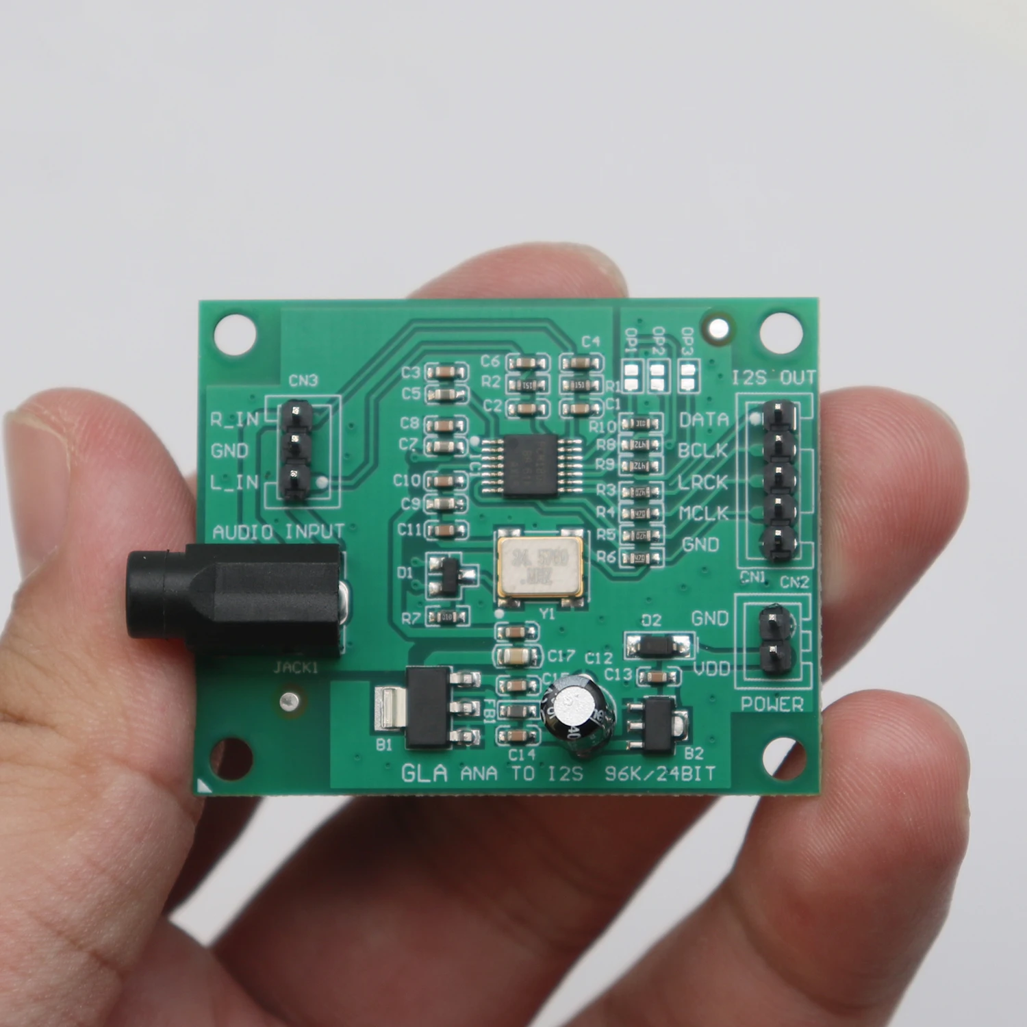 PCM1808 3.5mm Stereo Analog Audio to I2S Converter Module ADC Signal Output 96K 24bit for DSP Recording Decoder Board