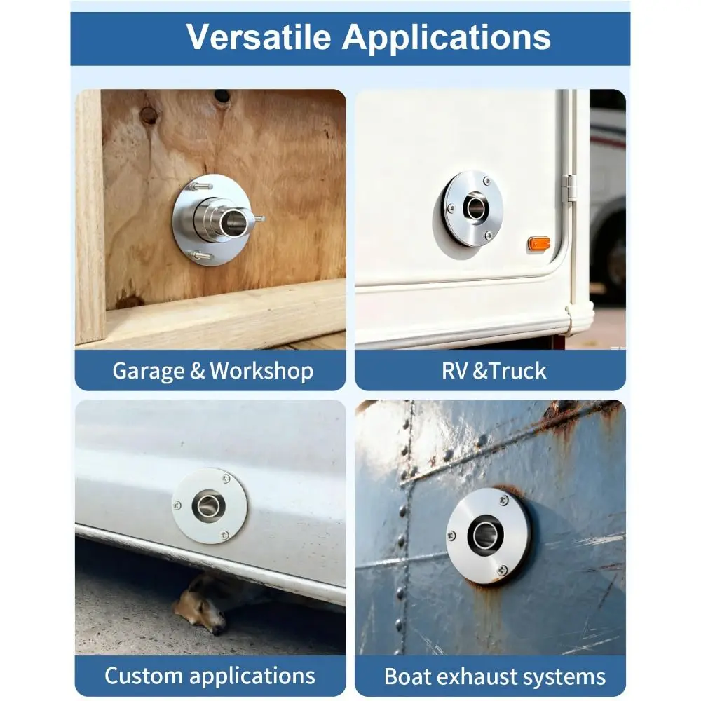 

24mm Diesel Heater Exhaust Ports Stainless Steel High Temperature Resistance Diesel Heater Exhaust Pipe Corrosion Resistant