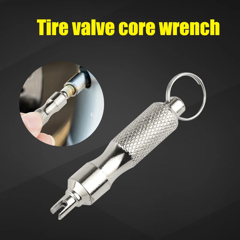 Valve Core Screwdriver Tire Valve Core Stem Remover Tire Remover Keychain For Auto Truck Bike Wheel Repair Tool Accessories